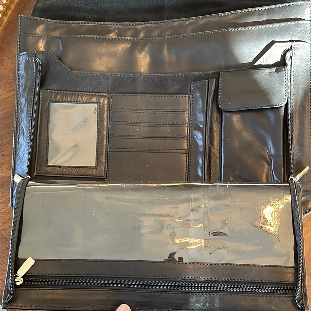 Genuine Leather Black Briefcase/Sachel